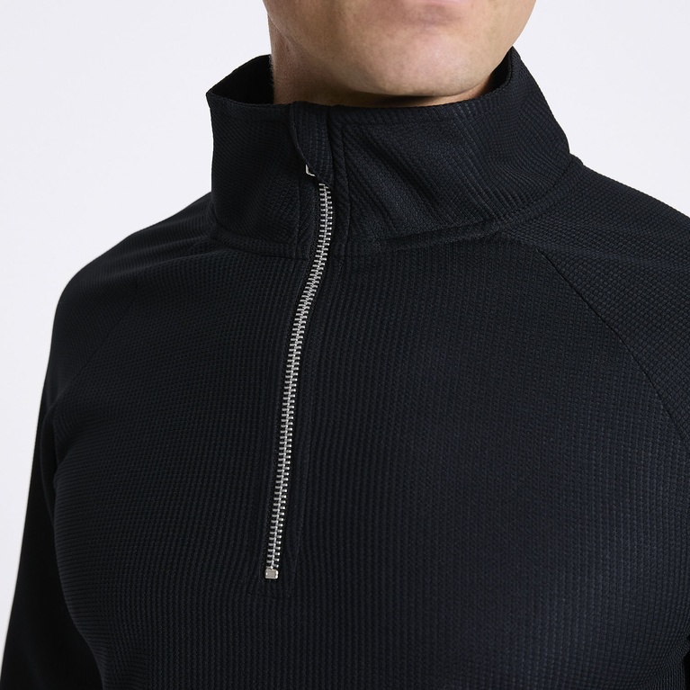 Half zip sweatshirt "Structured Halfzip" Black